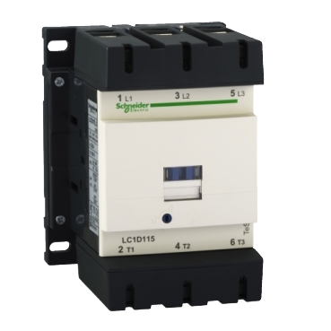 CONTACTOR 115A 3P 24V AC AC3 55KW LC1D115B7