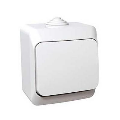 CEDAR INTRERUPATOR  SIMPLU IP44 MONTAJ APLICAT ALB