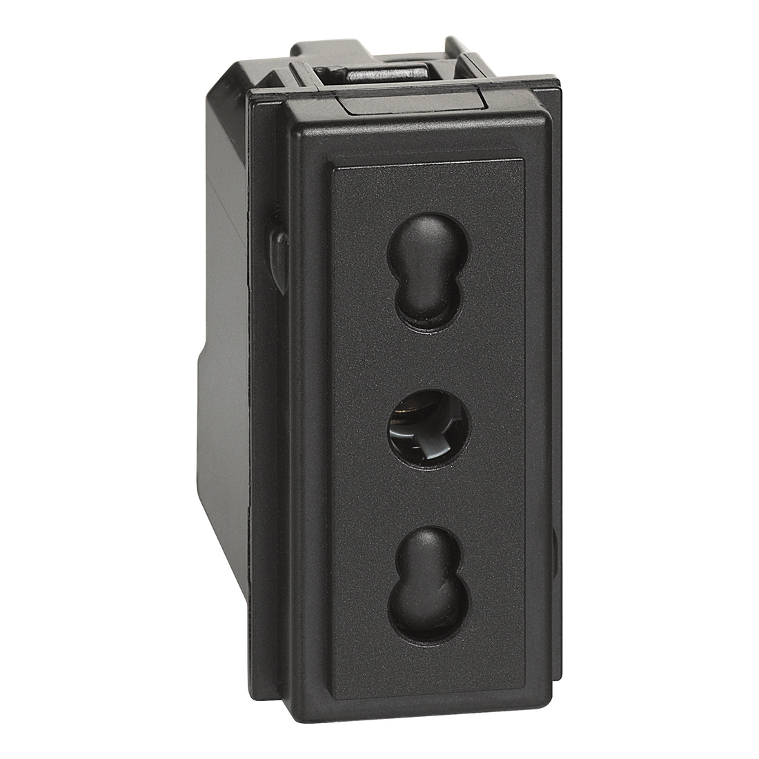 LNOW PRIZA 10/16A 1MODUL NEGRU