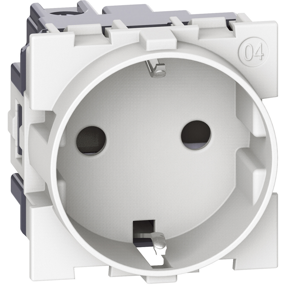 LNOW PRIZA SCHUKO 16A 2MODULE ALB