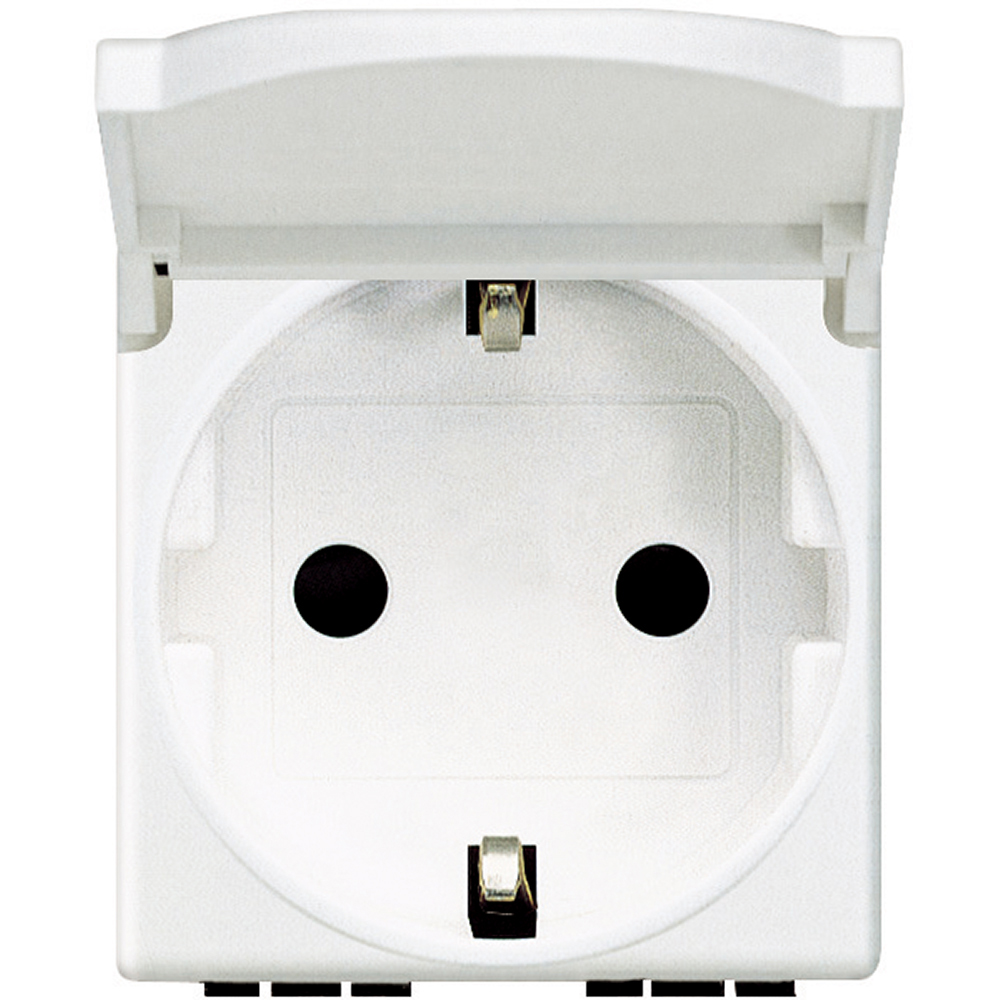 LL PRIZA SCHUKO CU CAPAC 16A 2M ALB N4141PW