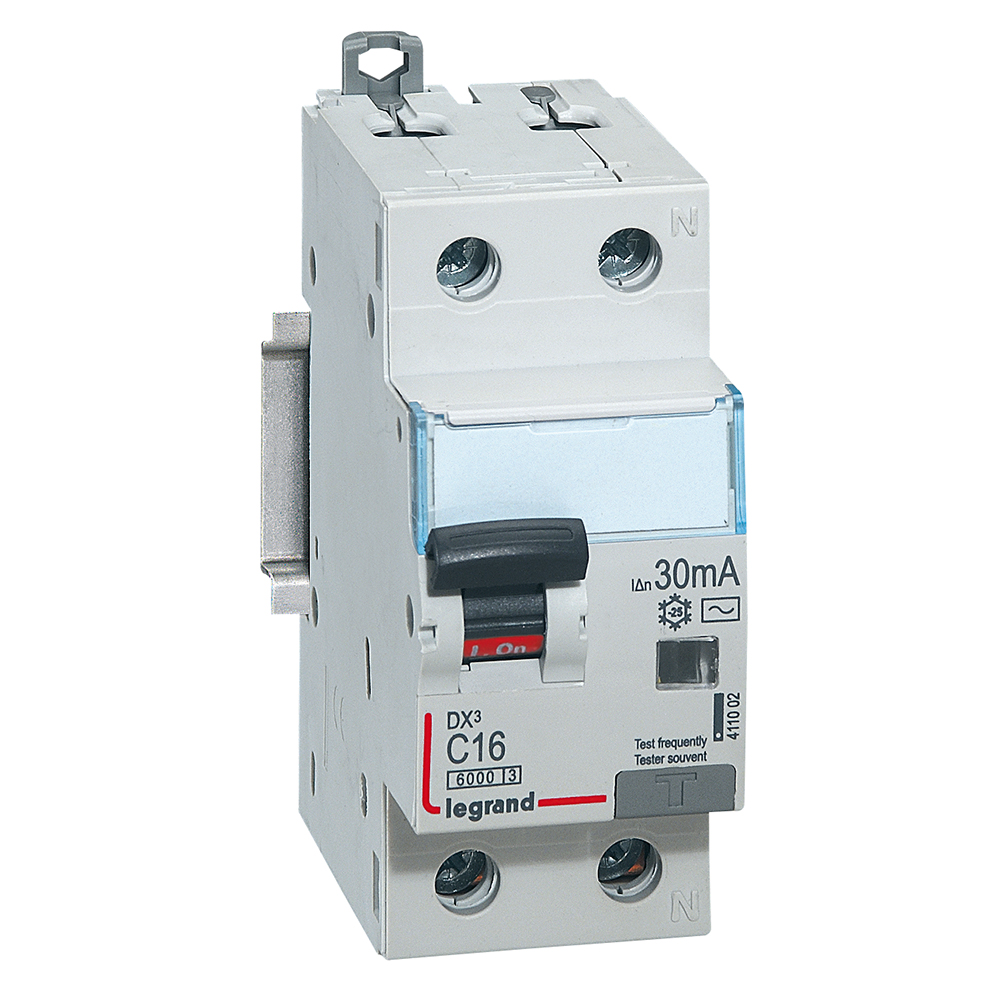 DX3 DISJUNCTOR DIFERENTIAL P+N 16A 30mA 6kA