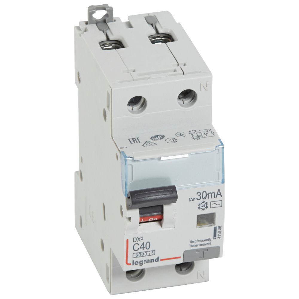 DX3 DISJUNCTOR DIFERENTIAL P+N 40A 30mA 6kA