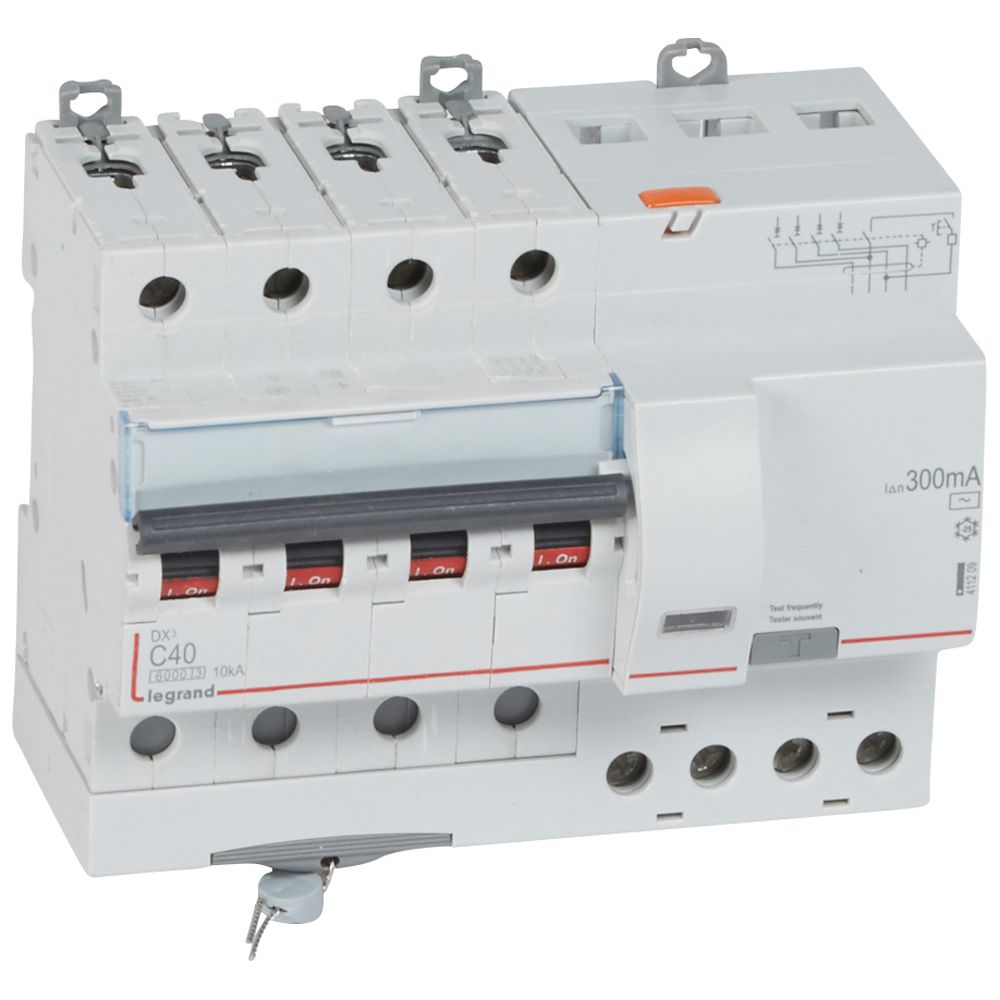 DX3 DISJ. DIF. 4P 40A 300mA 6kA 7M 411209
