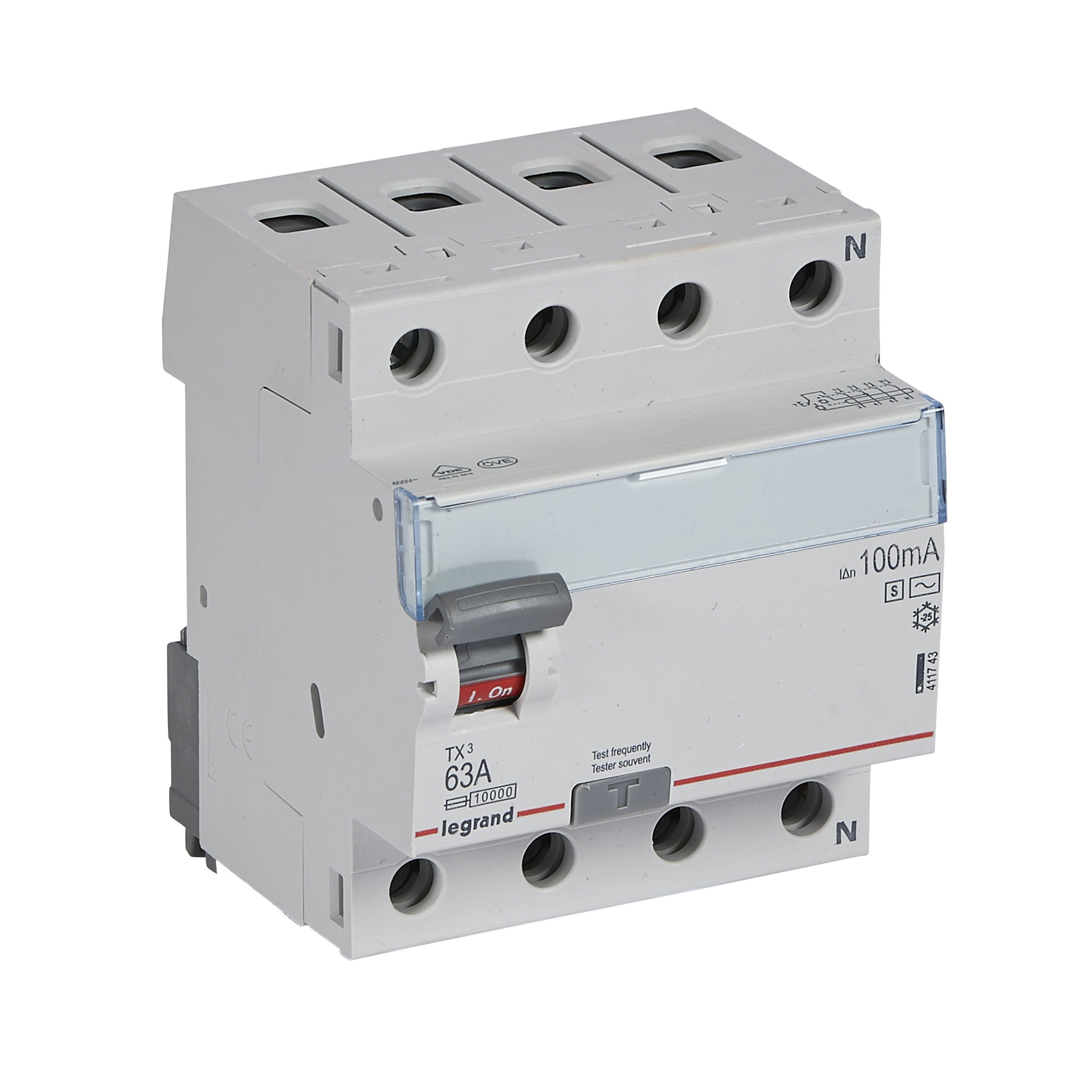 DX3 INTR. DIF. 4P 40A 100mA 6kA 411713