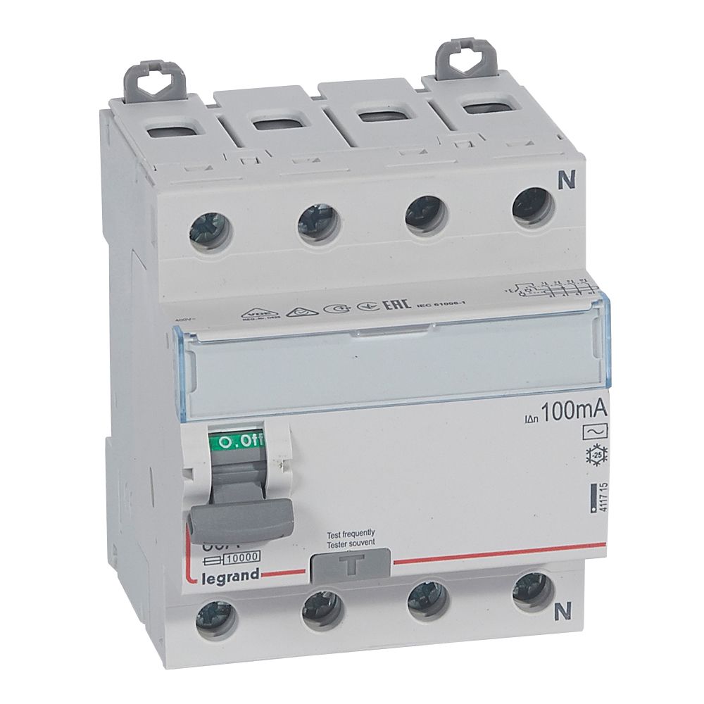 DX3 INTR. DIF. 4P 80A 100mA 6kA 411715