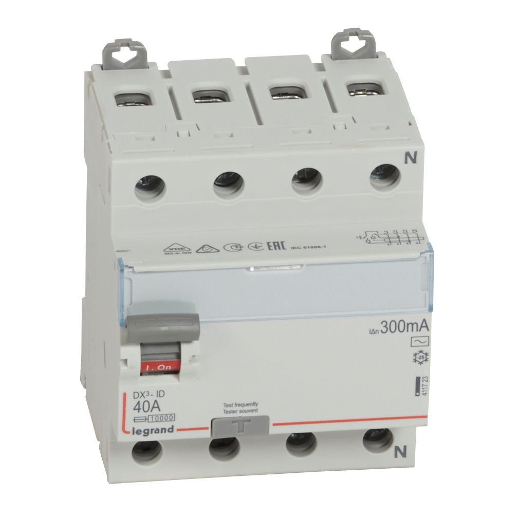 DX3 INTRERUPATOR DIFERENTIAL 4P 40A 300mA 6kA