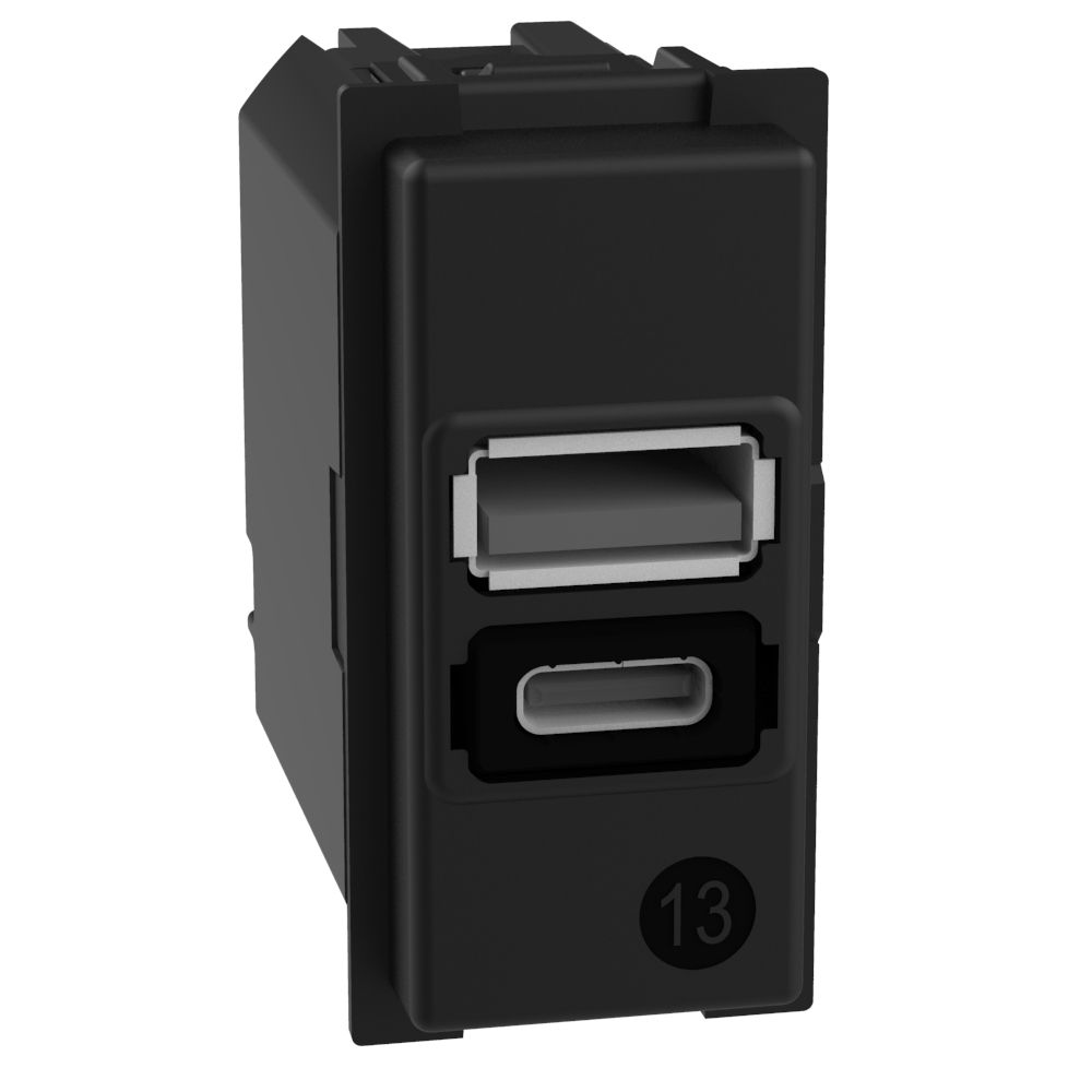 LNOW INCARCATOR DUBLU USB TIP A+C 1M