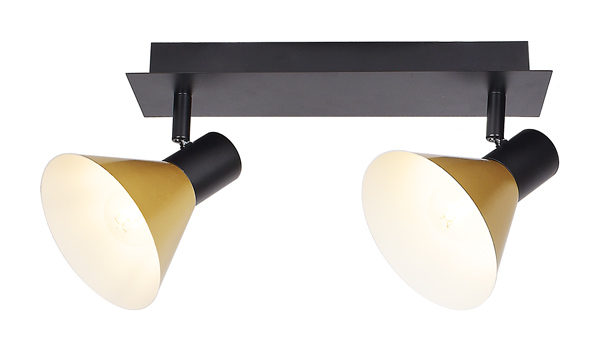 SPOT ALVARO 2X40W E14 NEGRU MAT 3158