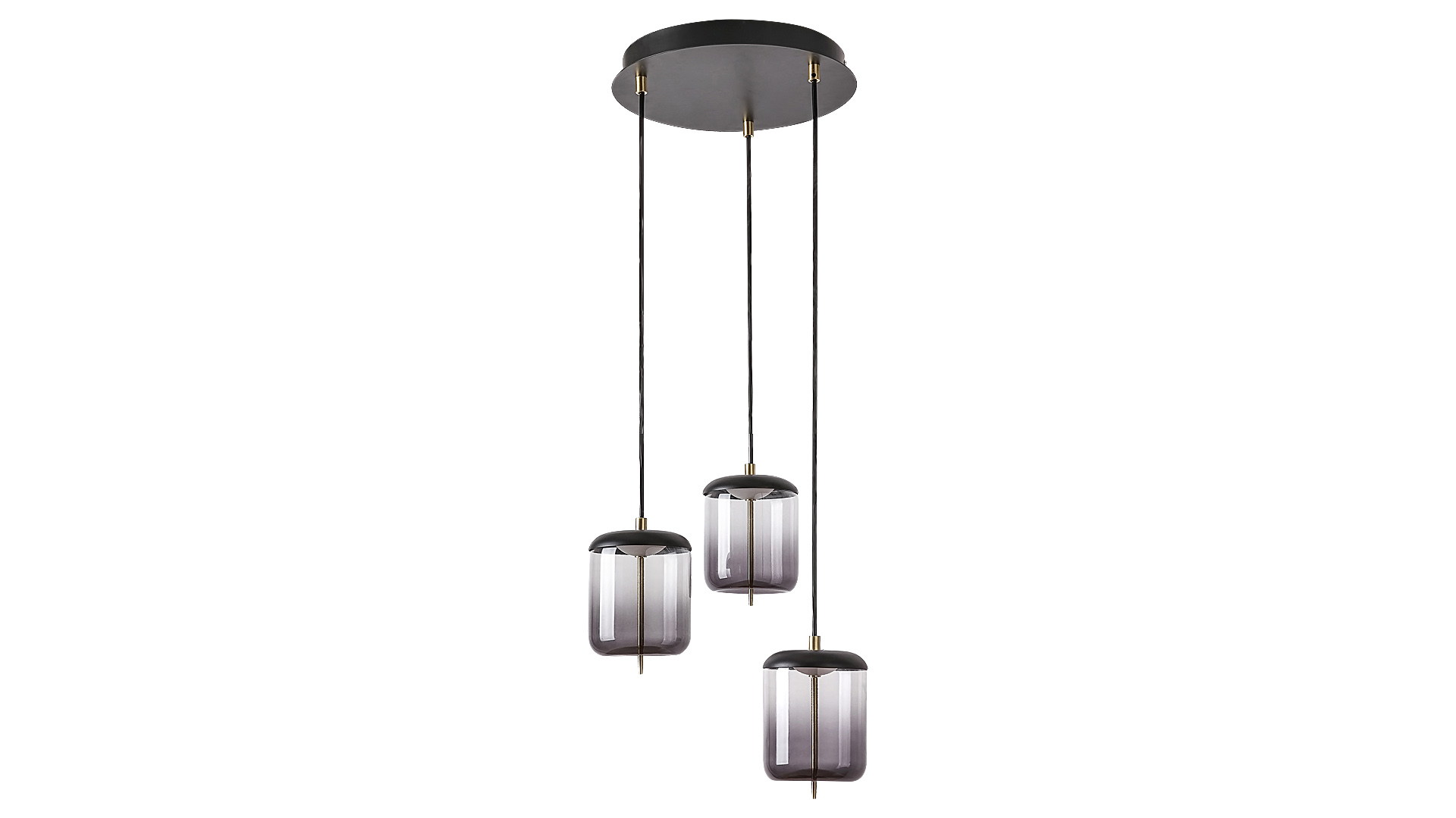 PENDUL DELICE LED 3X6W NEGRU