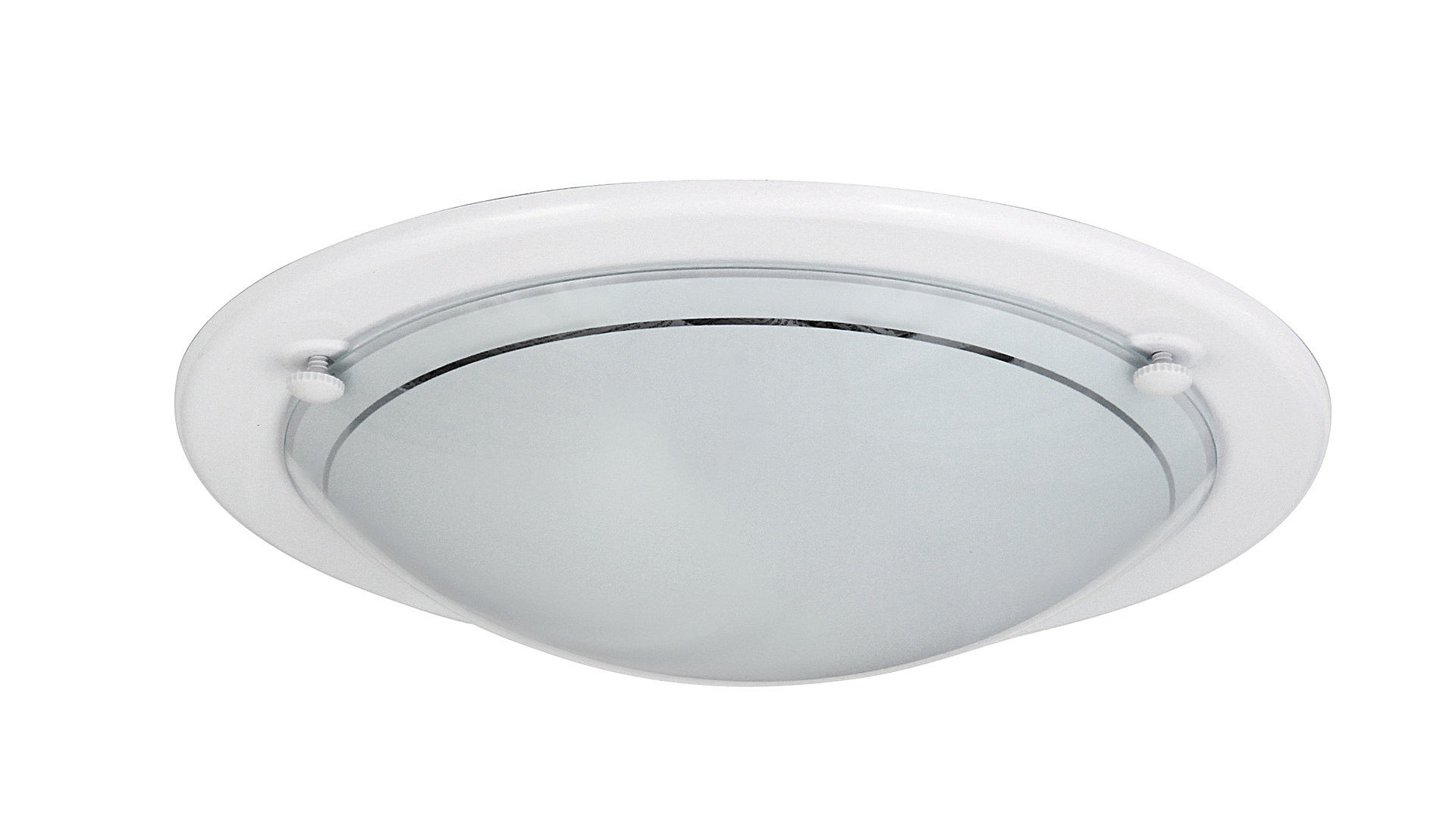 PLAFONIERA UFO E27 1x60W D300MM METAL/STICLA ALB