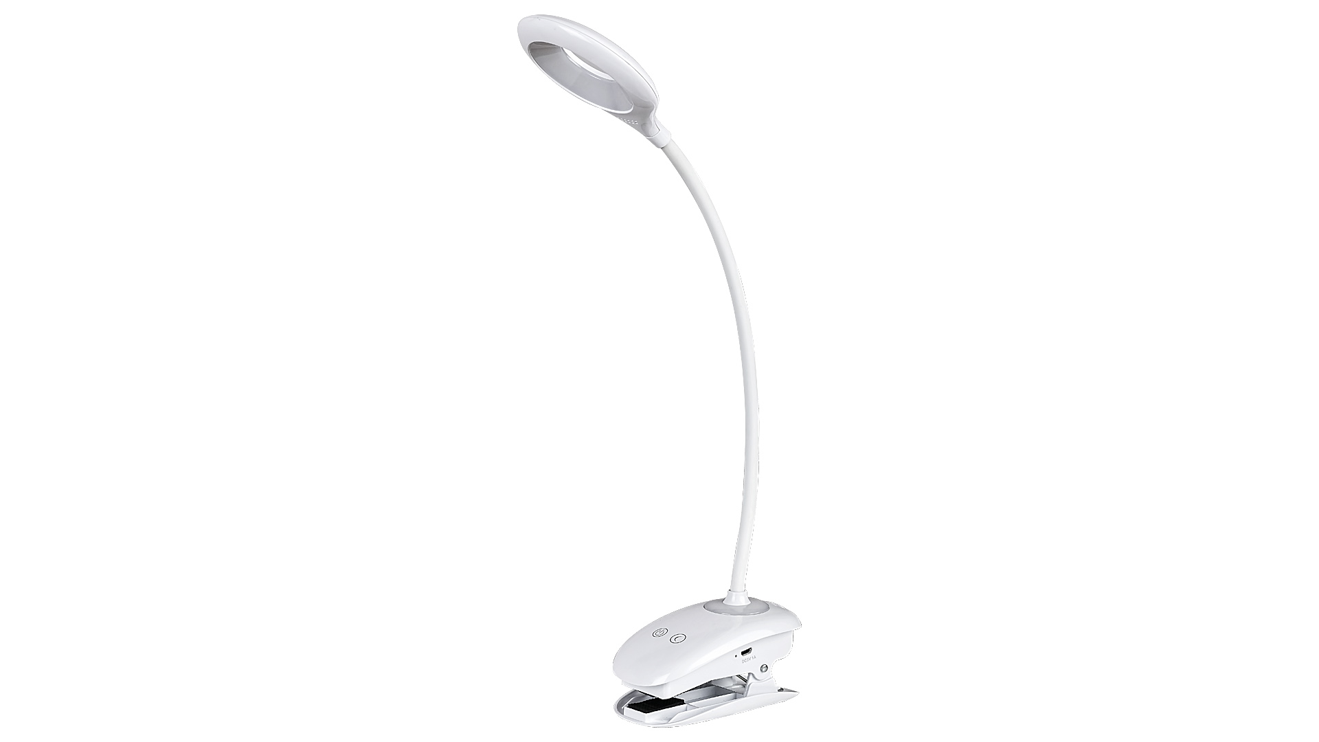 LAMPA DE MASA HARRIS LED 4W CU CLIPS DIMABILA LUMINA NEUTRA 4000K ALB
