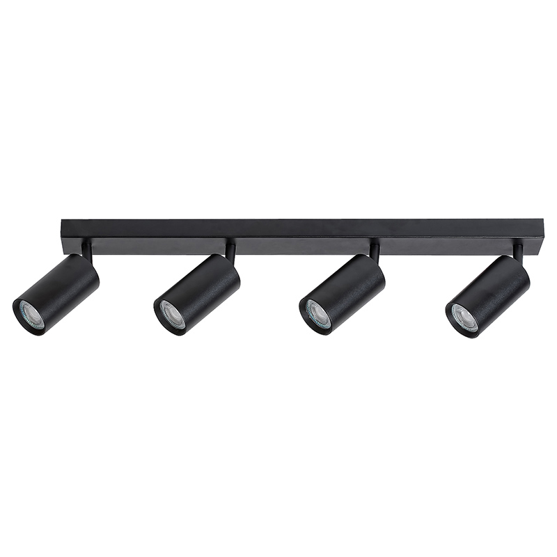 SPOT SOLO NEGRU GU10 4X25W 2086