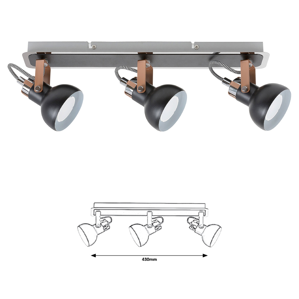 PLAFONIERA SPOT BALZAC 3X35W GU10