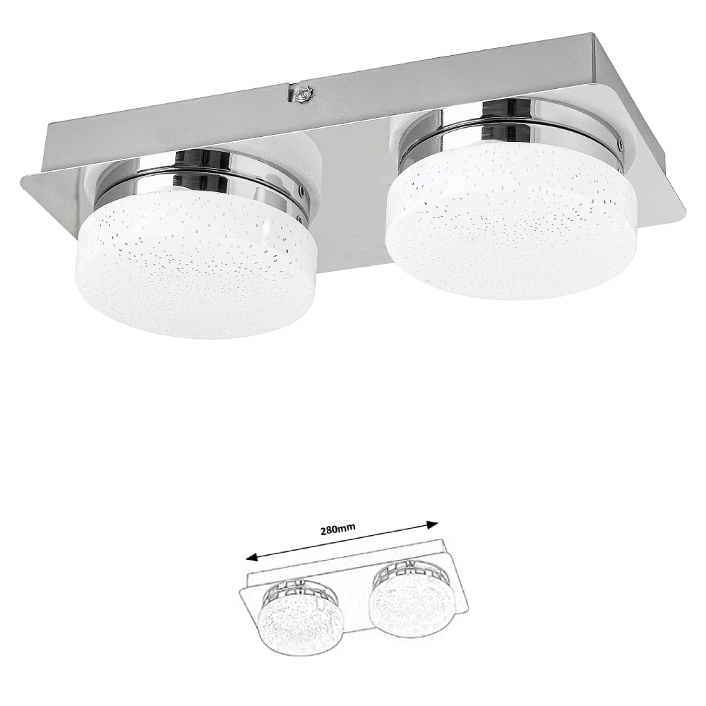 PLAF.LED HILARY 10W CROM 4000K