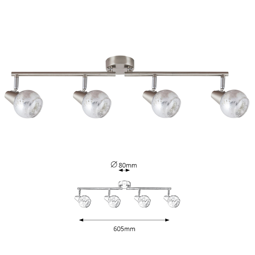 PLAFONIERA SPOT NOEL 4X25W E14 STIC* nu se mai fabrica