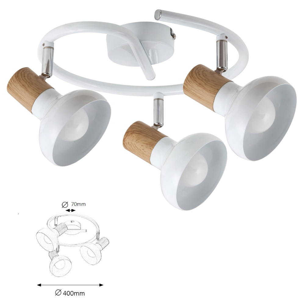 SPOT HOLLY ALB E14 3X40W