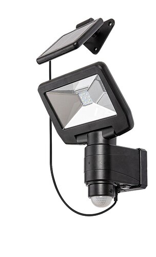REFLECTOR LED SOLAR DORJAN 5W 500LM LUMINA NEUTRA 4000K NEGRU