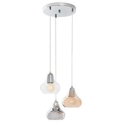 PENDUL JEZABEL 3X60W E27 CROM FUMURIU