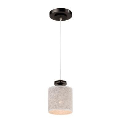PENDUL ROSA E27 60W WENGE-TEXTIL GRI LM 1.8