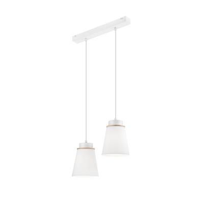 PENDUL 2X60W E27 AGUSTINO ALB