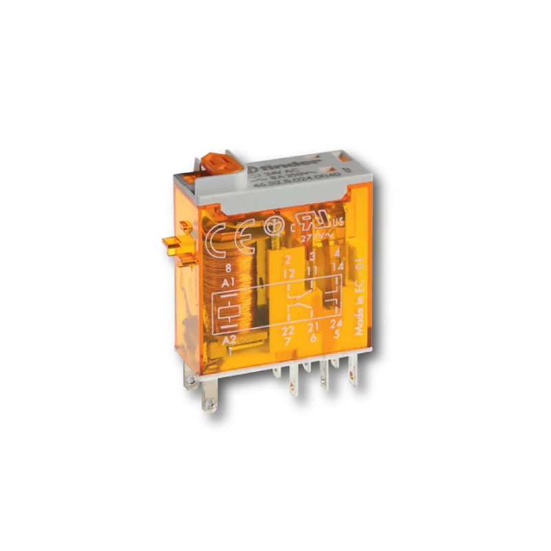 RELEU MINI 24Vc.c., 2C, 8A, AgNi 465290240074