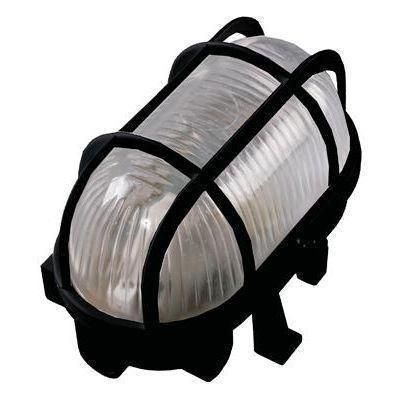 LAMPA EXTERIOR 100W OVAL GRILAJ NEGRU