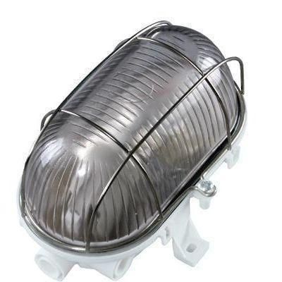 LAMPA EXTERIOR 100W OVAL GRILAJ METAL