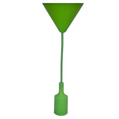 PENDUL TEXTIL E27 VERDE