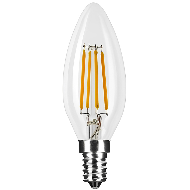 BEC FILAMENT LED LUMANARE E14 4W LUMINA CALDA 3000K