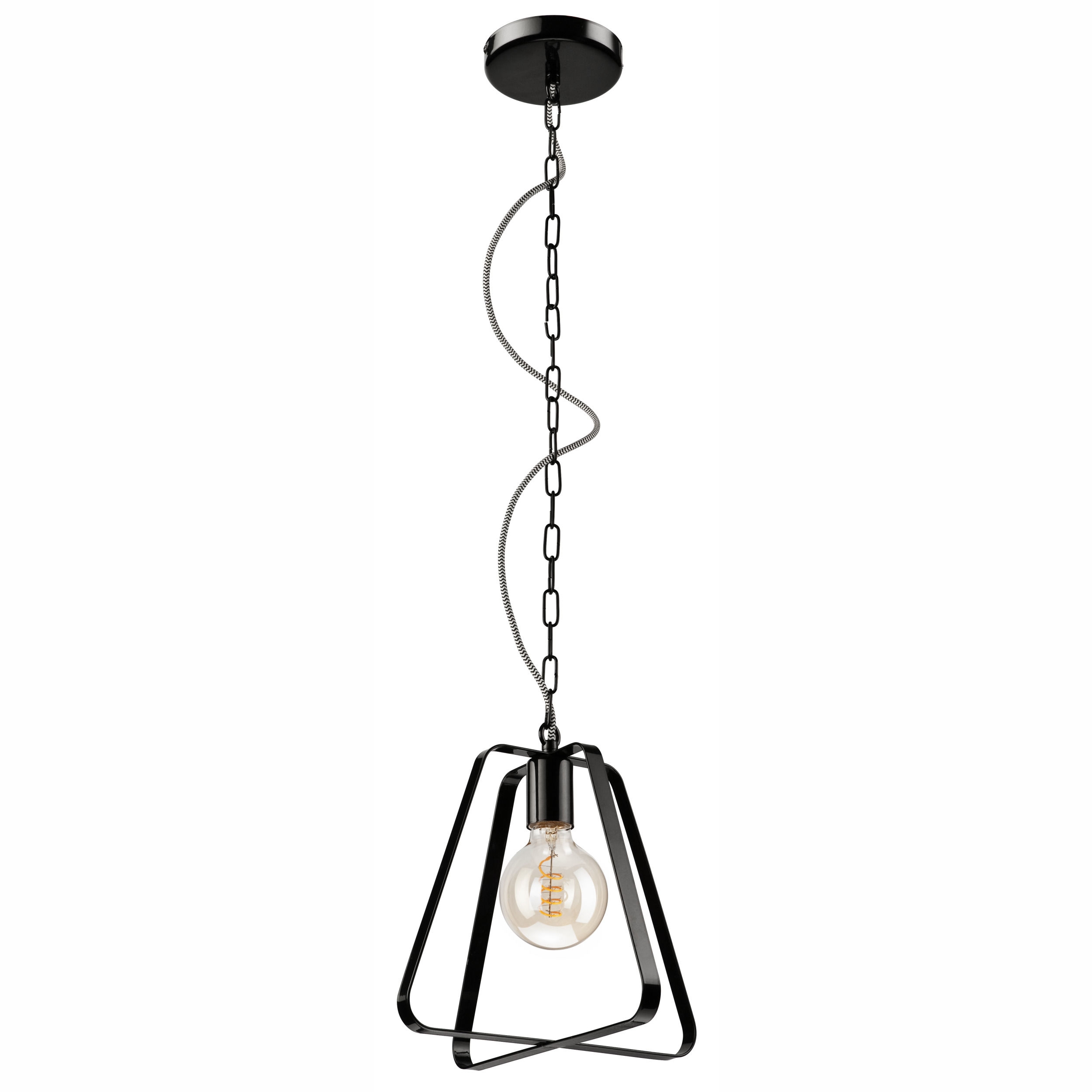 PENDUL RICARDO 1x60W E27 NEGRU