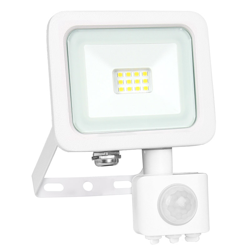 REFLECTOR LED SENZOR SLIM 10W 900LM 4000K ALB