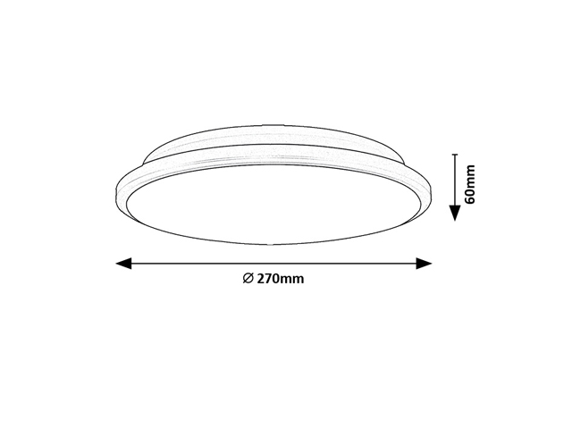 PLFONIERA ENGON LED 18W 4000K ARGIN.